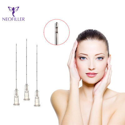 llenador de la belleza 30G usando la cánula embotada de la cánula para los llenadores 40m m ácidos hialurónicos 50m m