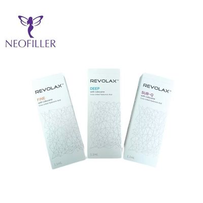 Eliminación de arrugas 1.1ml/Box Relleno dérmico Revolax Inyecciones de ácido hidráulico profundo para la cara