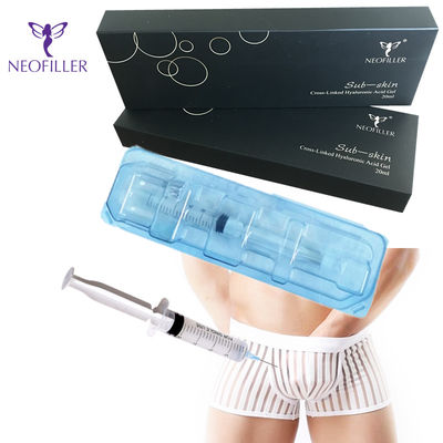 Cuerpo 24 mg/ml Ácido hialurónico Relleno dérmico Ha Inyecciones de relleno de glúteos 20 ml