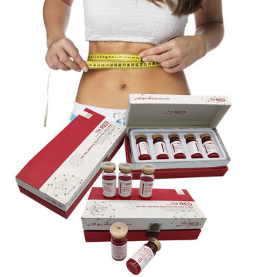 Los tiros gordos de la ampolla ROJA cargan el cuerpo de la pérdida 10cc soportan inyecciones de disolución gordas