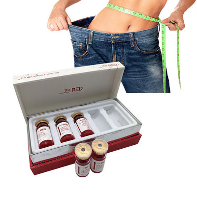 Los tiros gordos de la ampolla ROJA cargan el cuerpo de la pérdida 10cc soportan inyecciones de disolución gordas