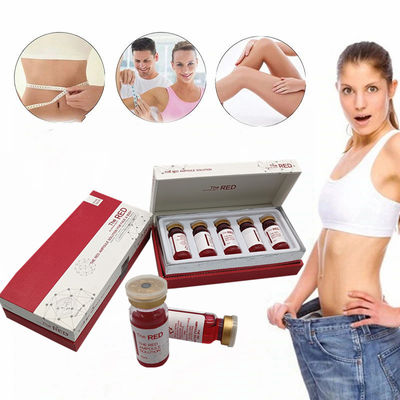 Las inyecciones de disolución gordas Kybella 10Ml/Vial de la solución roja de la lipolisis
