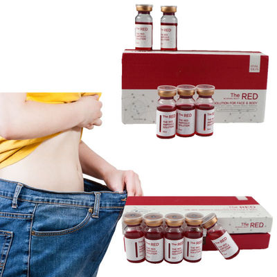 Las inyecciones de disolución gordas Kybella 10Ml/Vial de la solución roja de la lipolisis