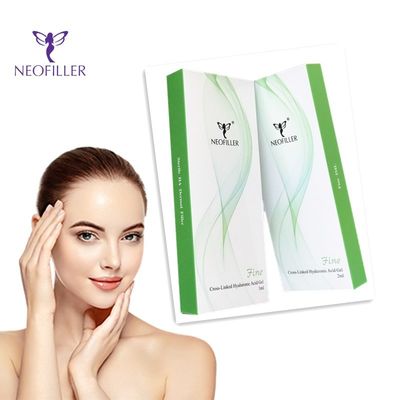 Mejillas Facial Ácido Hialurónico Relleno Dérmico Labio HA Relleno 1ml 2ml 24mg/Ml