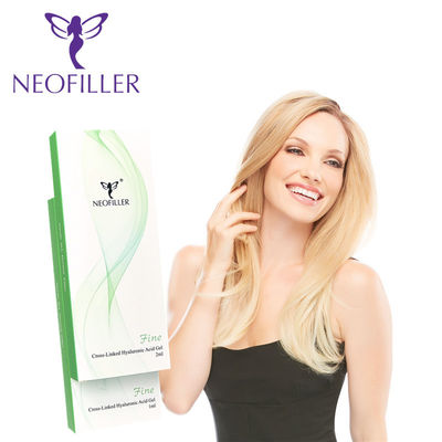 Mejillas Facial Ácido Hialurónico Relleno Dérmico Labio HA Relleno 1ml 2ml 24mg/Ml