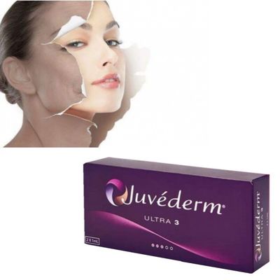 Hyaluronic Dermal Juvederm Ultra 3 Lip Filler Facial Sutiles rellenos de mejillas