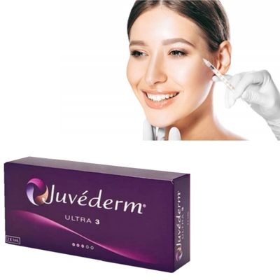 Hyaluronic Dermal Juvederm Ultra 3 Lip Filler Facial Sutiles rellenos de mejillas