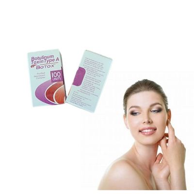 Inyección antiarrugas toxina botulínica veneno 100 unidades BTX rellenos faciales más delgados