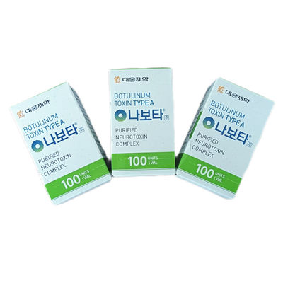 Corea 100iu NABOTA Eliminación de arrugas Inyección  facial para eliminar las líneas de expresión