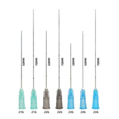Agujas hipodérmicas embotadas médicas de acero inoxidables micro de la aguja embotada de la cánula