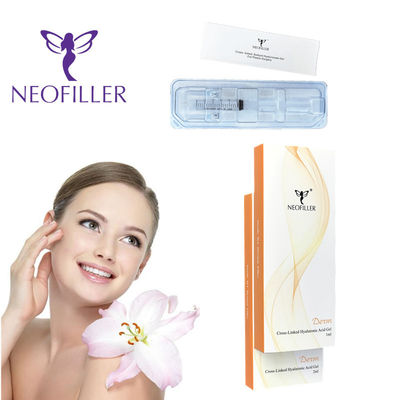 Embalaje conveniente Jeringuilla estéril Ácido hialurónico inyecciones de relleno dérmico 1ml*2 jeringuillas