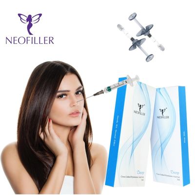 Siringa estéril Hyaluronic Acid Dermal Filler 24mg/ml Concentración Inyección hipodérmica