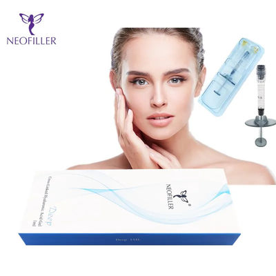 Relleno cutáneo de ácido hialurónico facial transparente para inyecciones hipodérmicas