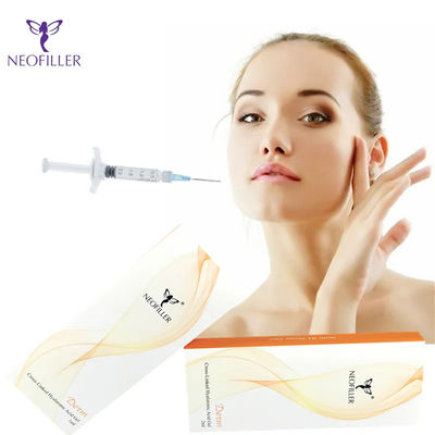 Relleno cutáneo de ácido hialurónico facial transparente para inyecciones hipodérmicas
