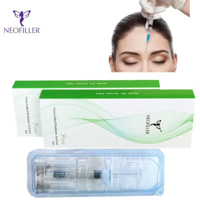 Relleno cutáneo de ácido hialurónico facial transparente para inyecciones hipodérmicas