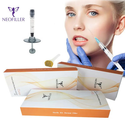 Relleno cutáneo de ácido hialurónico facial transparente para inyecciones hipodérmicas