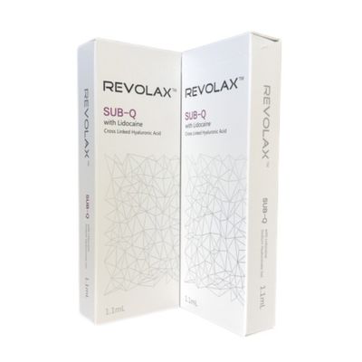 Revolax Ácido hialurónico Relleno facial para la piel de larga duración 6-12 meses Efecto