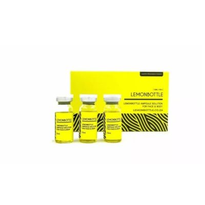 Solución de botella de limón de alta concentración para inyecciones de disolución de grasa 5 viales X 10 ml de cuerpo entero