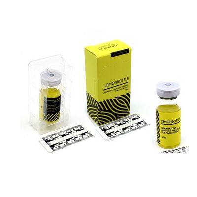 Solución disolvente de grasa de alta concentración para rostro y cuerpo 10ml x 5 botellas de limón Embalaje aseptico desechable