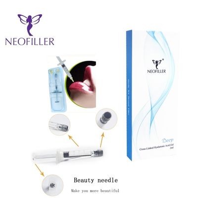 Inyección facial 9 a 12 meses Longevidad Hyalurónico transparente Llenador dérmico con enlace cruzado