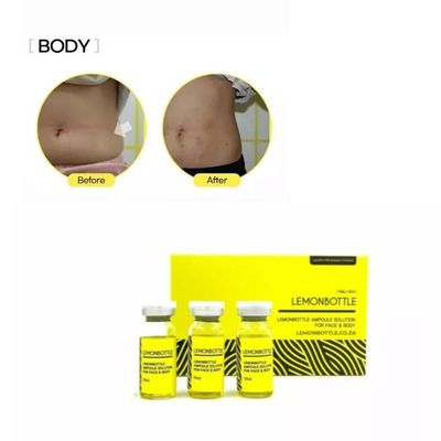 Venta botella de limón disolvente de grasa 5X10ml caja Solución de pérdida de peso en línea