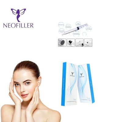 Inyecciones transparentes de ácido hialurónico para inyecciones faciales