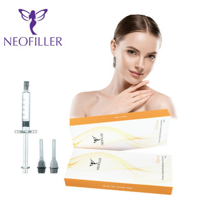 Gel inyectable de relleno dérmico de ácido hialurónico transparente de 24 mg-ml mejora del rejuvenecimiento Facial de longevidad de 9-12 meses