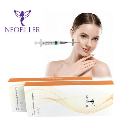 24 mg-ml Ácido hialurónico Relleno dérmico Gel inyectable Inyección facial Mejoramiento de alta concentración