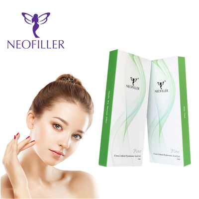 Ácido hialurónico transparente 24 mg-ml relleno dérmico gel inyectable inyección hipodérmica mejora facial