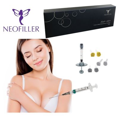 Almacenamiento a temperatura ambiente 24 mg-ml Ácido hialurónico Relleno dérmico Gel inyectable interconectado para aumentar el volumen facial