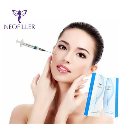 Acido hialurónico 1 ml Gel inyectable para relleno dérmico Solución natural de rejuvenecimiento facial de larga duración