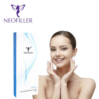 Acido hialurónico 1 ml Gel inyectable para relleno dérmico Solución natural de rejuvenecimiento facial de larga duración