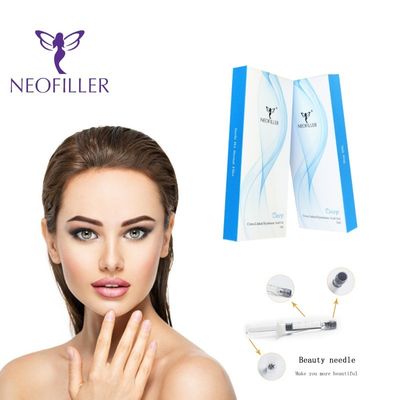 Ácido hialurónico de enlace cruzado Relleno dérmico 1 ml-20 ml Gel inyectable para reducir las arrugas faciales