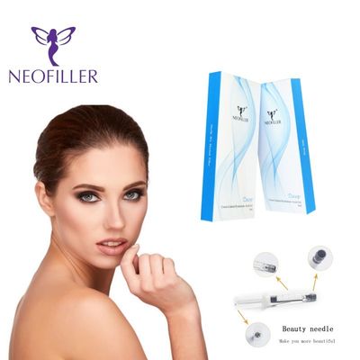 Ácido hialurónico de enlace cruzado Relleno dérmico 1 ml-20 ml Gel inyectable para reducir las arrugas faciales