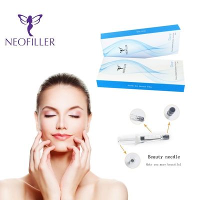 Ácido hialurónico de enlace cruzado Relleno dérmico 1 ml-20 ml Gel inyectable para reducir las arrugas faciales