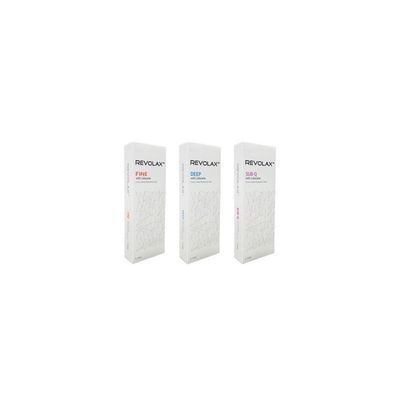 Relleno Dérmico Entrecruzado Revolax Relleno Dérmico Fórmula Inyectable Fine Deep Sub-Q para Reducción de Líneas Faciales y Restauración de Volumen