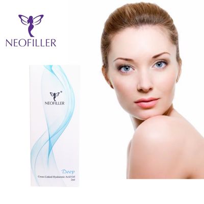 Neofiller 2 ml de ácido hialurónico enlazado cruzado relleno dérmico línea profunda contorno de la nariz gel inyectable para mejorar la apariencia facial