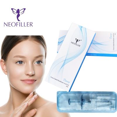 Neofiller Relleno dérmico de ácido hialurónico profundo con 24 mg/ml Concentración durante 9-12 meses Longevidad mediante inyección hipodérmica