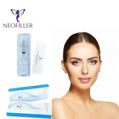 Neofiller Hyaluronic Acid Dermal Filler con 9-12 meses de longevidad y tecnología de enlace cruzado a una concentración de 24 mg/ml