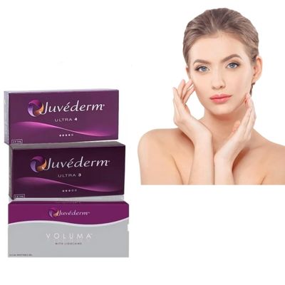 Relleno dérmico Juvederm Ácido hialurónico ligado cruzado Gel inyectable Restauración del volumen a largo plazo