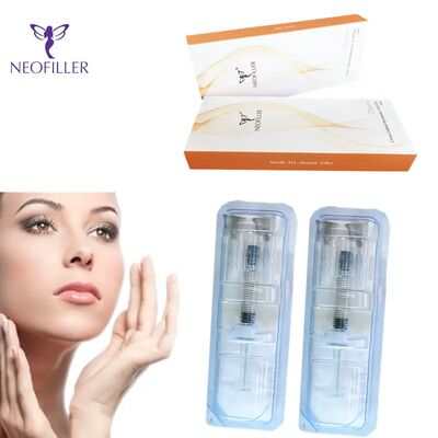 Neofiller Brillo juvenil Ácido hialurónico 24mg-ml Relleno dérmico Gel inyectable 9-12 meses Longevidad Inyección hipodérmica