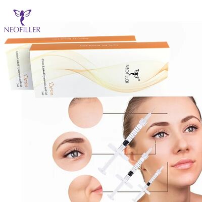 Neofiller Youthful Glow Hyaluronic Acid Dermal Filler con 24 mg/ml Concentración durante 9-12 meses Longevidad mediante inyección hipodérmica