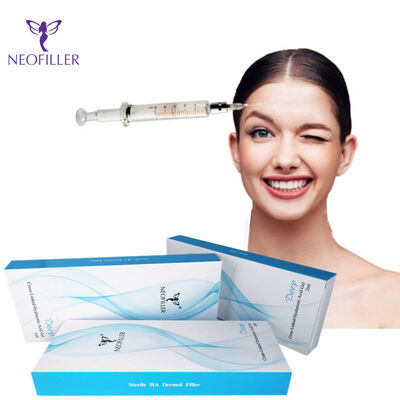 Ácido hialurónico transparente 24 mg-ml relleno dérmico gel inyectable 9-12 meses longevidad inyección facial