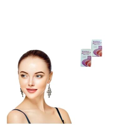 100U/ vial inyección antiarrugas con formulación en polvo para la reducción de arrugas clínicas de origen EE.