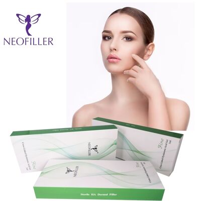 Neofiller Gel inyectable de relleno dérmico de ácido hialurónico reticulado de 24 mg-ml Fórmula de inyección hipodérmica de longevidad de 9 a 12 meses