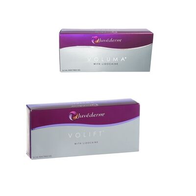 Juvederm relleno dérmico con gel de ácido hialurónico formulación para 6-9 meses de efecto disponible en línea y en la tienda