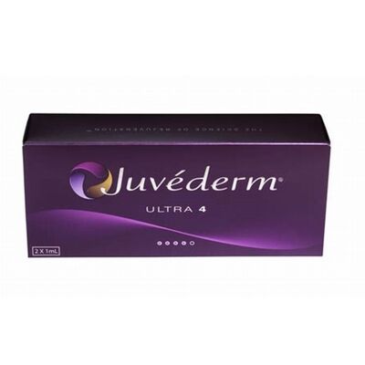 Relleno facial Juvederm con duración de efecto de 6 a 9 meses, diseñado para mejorar los contornos faciales y reducir las arrugas