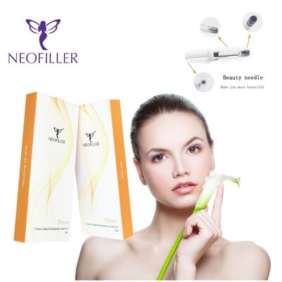 Almacenamiento a temperatura ambiente Relleno dérmico de ácido hialurónico 24 mg-ml Gel inyectable reticulado Restauración del volumen facial Hidratación de la piel