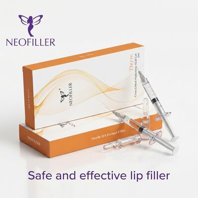 Relleno dérmico de ácido hialurónico biocompatible en volumen de jeringa de 1 ml con 24 meses de validez para el rejuvenecimiento facial