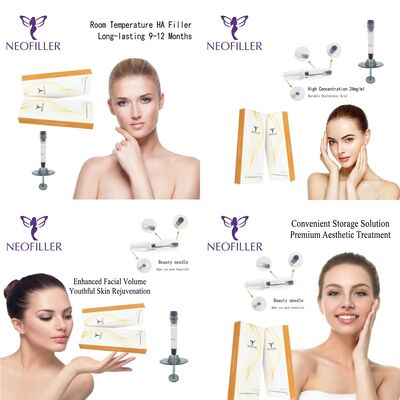1 ml de jeringa Ácido hialurónico por volumen Relleno dérmico Solución inyectable 8 a 15 meses Longevidad Fórmula biocompatible